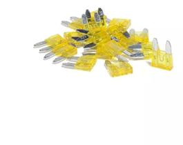 Mini Fusível Carro Moto 20 Amperes 100 Peças