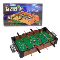 Mini Futebol De Mesa Pebolim Infantil Em Madeira Com 51 Cm