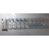 Mini Galao 45 Ml Com Tampa Azul Bebe C 10 Unid Mini Galao 45 Ml Com Tampa Azul Bebe C 10 Unid
