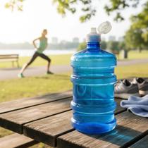 Mini Galão Squeeze de 1 Litro Azul Mini Galão Squeeze de 1 Litro Azul