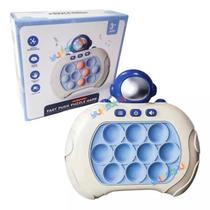 Mini Game Console Pop It Eletrônico Brinquedo Fast Push Anti Stress Mini Game Astronauta
