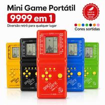 Mini Game Portátil Brick Game 9999 em 1 Retrô Tetris