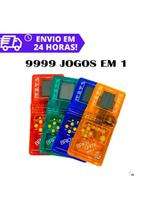Mini Game Portátil Classic Multijogos Retrô Cores Sortidas 9999 Jogos Brick Game