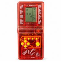 Mini Game Portátil Retrô LCD Brick Game 9999 Jogos Vermelho