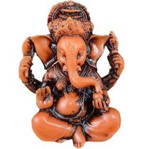 Mini Ganesha Resina Laranja - Mana Om By Ello