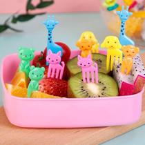 Mini Garfinho De Bichinhos Para Frutas Petisco Lancheira 10pçs