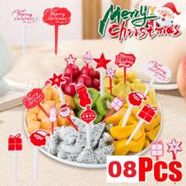 Mini garfos palitos infantis petiscos lanches Frutas Natal - PromoGalax Mini garfos palitos infantis petiscos lanches Frutas Natal - PromoGalax