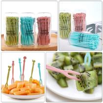 Mini Garfos Para Petiscos Frutas Em Plástico 400 peças