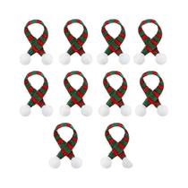 Mini Garrafa De Vinho Com Chapéu De Papai Noel E Cachecol, Decoração De Natal Em Lã, Ornamento DIY