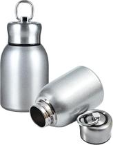 Mini garrafa Térmica isolada a vácuo de aço inoxidável para bebidas quentes e frias Com Anel de Elevação viagem 300ml