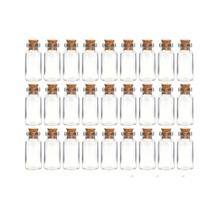 Mini Garrafas de Vidro 2mL Kit com 20 un, Cortiça, Acessórios p/ Artesanato e Decoração