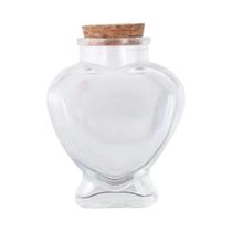 Mini Garrafas De Vidro Em Formato De Coração Com Rolhas De Cortiça Para Artesanato DIY, Decoração E