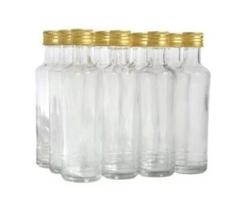 Mini Garrafinhas de Vidro 50ml Vasilhame com Torneira Mini Garrafinhas de Vidro 50ml Vasilhame com Torneira
