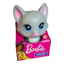 Mini Gata Na Casinha - Cinza - Mini Pets Da Barbie - Mattel