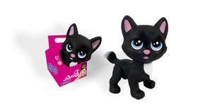 Mini Gata Na Casinha - Preto - Mini Pets Da Barbie