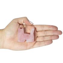 MINI GATO RETO QUARTZO ROSA - (3,5 a 5,5)cm MINI GATO RETO QUARTZO ROSA - (3,5 a 5,5)cm