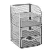 Mini Gaveteiro em Aço 20,2x12,8x12,7CM Mini Gaveteiro em Aço 20,2x12,8x12,7CM