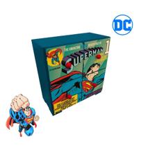 Mini Gaveteiro Madeira Superman Flying Azul 27531