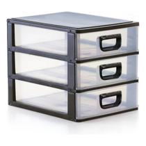 Mini Gaveteiro Organizador com 3 Gavetas Monte Líbano Porta Tudo Mini Gaveteiro Organizador com 3 Gavetas Monte Líbano Porta Tudo