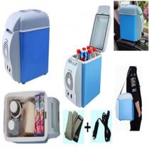 Mini geladeira 7,5 litros 2 em 1 frigerador aquecedor frigobar portatil para carro e barco 12v - PRANK