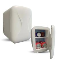 Mini Geladeira Automotiva Portátil Prime Aquece Refrigera 4,0L USB Tipo C 5V Branca Refrigerador