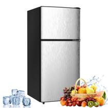 Mini geladeira Cucina Magica com freezer 3.2 cuft Silver