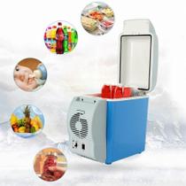 Mini geladeira elétrica portátil para carro, 7,5l, 12v, refrigerador, acampamento, aquecedor de geladeira
