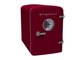 Mini geladeira Frigidaire retrô 6 L portátil vermelha