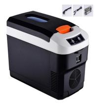 Mini Geladeira Frigobar Portatil 10L Casa Carro Aquece Resfria Refrigerador 2 Em 1 Cooler Eletrico Completo 12V 220V