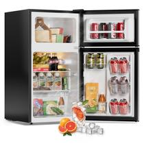 Mini geladeira Frostorm 3,2 pés cúbicos com freezer de duas portas Mini geladeira Frostorm 3,2 pés cúbicos com freezer de duas portas