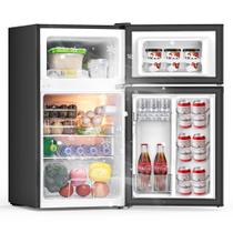 Mini geladeira Frostorm 3,2 pés cúbicos com freezer e duas portas