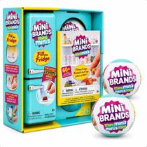 Mini Geladeira - Mini Brands c/ 2 Bolinhas Surpresa Coleção