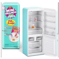 Mini Geladeira Mini Brands Mini Minis com Luz LED Funcional Mini Geladeira Mini Brands Mini Minis com Luz LED Funcional
