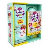 Mini Geladeira Mini Brands Viral com 2 Cápsulas Surpresa Luz LED Colecionável