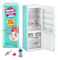 Mini Geladeira Mini Brands Zuru Fil The Fridge Azul-turquesa Candide 77021