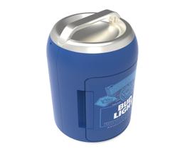Mini geladeira pessoal em formato de lata Bud Light para 6 latas - Dimensões: Largura 25,9 cm x Comprimento 25,9 cm x Altura 36,9 cm (Azul Marinho) Mini geladeira pessoal em formato de lata Bud Light para 6 latas - Dimensões: Largura 25,9 cm x Comprimento 25,9 cm x Altura 36,9 cm (Azul Marinho)