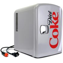 Mini Geladeira Portátil Coca-Cola 4L - Capacidade para 6 Latas - Cor Cinza Mini Geladeira Portátil Coca-Cola 4L - Capacidade para 6 Latas - Cor Cinza