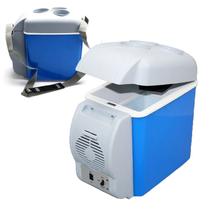 Mini geladeira portátil para viagem, refrigerador abs multifuncional 12v 7.5l, sustentação de comida fresca, refrigerado