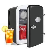 Mini geladeira portátil YSSOA 4L, refrigerador e aquecedor compacto, 6 latas Mini geladeira portátil YSSOA 4L, refrigerador e aquecedor compacto, 6 latas