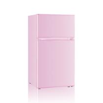 Mini Geladeira Saeoola 3,2p³ com Freezer - Ideal para Dormitório (Rosa)