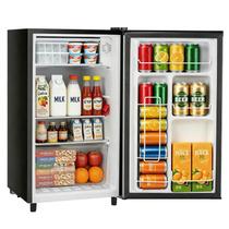 Mini geladeira SageNest 3,2 pés cúbicos compacta, porta única, prata Mini geladeira SageNest 3,2 pés cúbicos compacta, porta única, prata