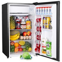 Mini geladeira Upstreman 90,6L/3,2 pés cúbicos com freezer preto