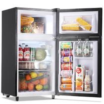 Mini geladeira WANAI com freezer, termostato ajustável de 3,5 pés cúbicos