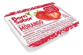 Mini Geleia Diet Morango E Uva Bom Sabor Sachê Blister 144