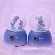 Mini Globo De Neve com LED Golfinhos Luatek RR-04