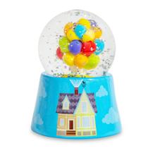 Mini globo de neve Disney Pixar UP House Light-Up com glitter giratório para adultos 3 polegadas de altura