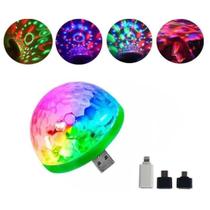 Mini Globo Luz Led Conexão Celular Mini Globo Luz Led Conexão Celular