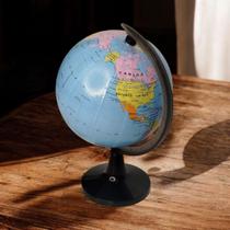 Mini Globo Terrestre Completo 360 com Suporte Preto