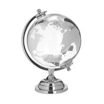 Mini Globo Terrestre de Vidro Enfeite de Mesa para Salas Quartos Escritórios Decorativo