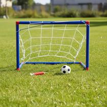 Mini Gol de Futebol Brinquedo Infantil com Bola e Bomba Ar Mini Gol de Futebol Brinquedo Infantil com Bola e Bomba Ar